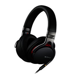 Sony MDR-1A On-Ear Headphones with Mic/Remote, Black